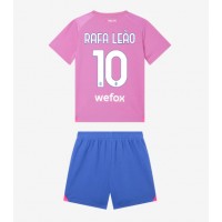 Camisa de time de futebol AC Milan Rafael Leao #10 Replicas 3º Equipamento Infantil 2023-24 Manga Curta (+ Calças curtas)